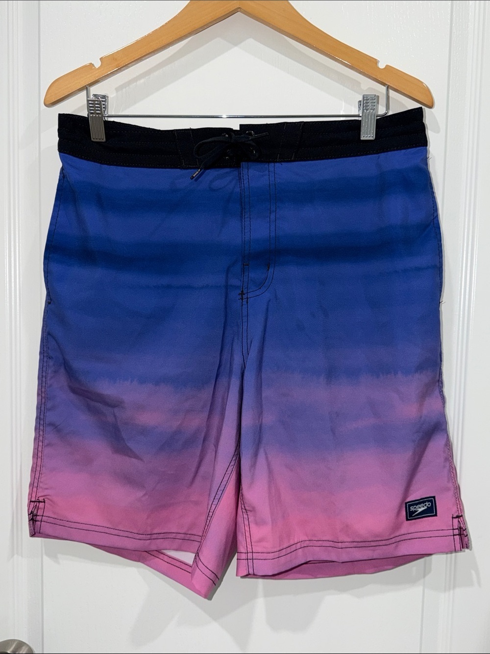 NWOT Speedo Eco flex Board 20" Shorts Mens Blue Size LARGE  vacation surf swim
